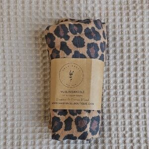 Leopard Print Muslin Swaddle